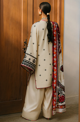 Binilyas - 3PC Lawn Embroidered Suit - FFU0203 - Farakh Fabrics