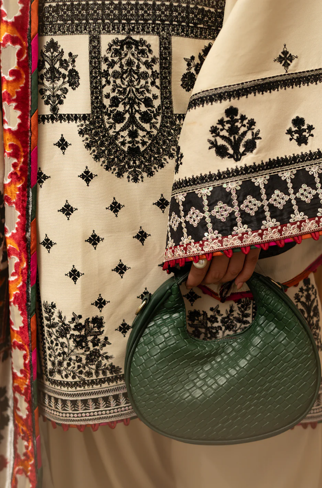 Binilyas - 3PC Lawn Embroidered Suit - FFU0203 - Farakh Fabrics