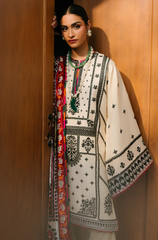 Binilyas - 3PC Lawn Embroidered Suit - FFU0203 - Farakh Fabrics