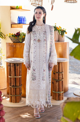 QALAMKAR - 3PC Lawn Embroidered Suit - FFU0358 - Farakh Fabrics