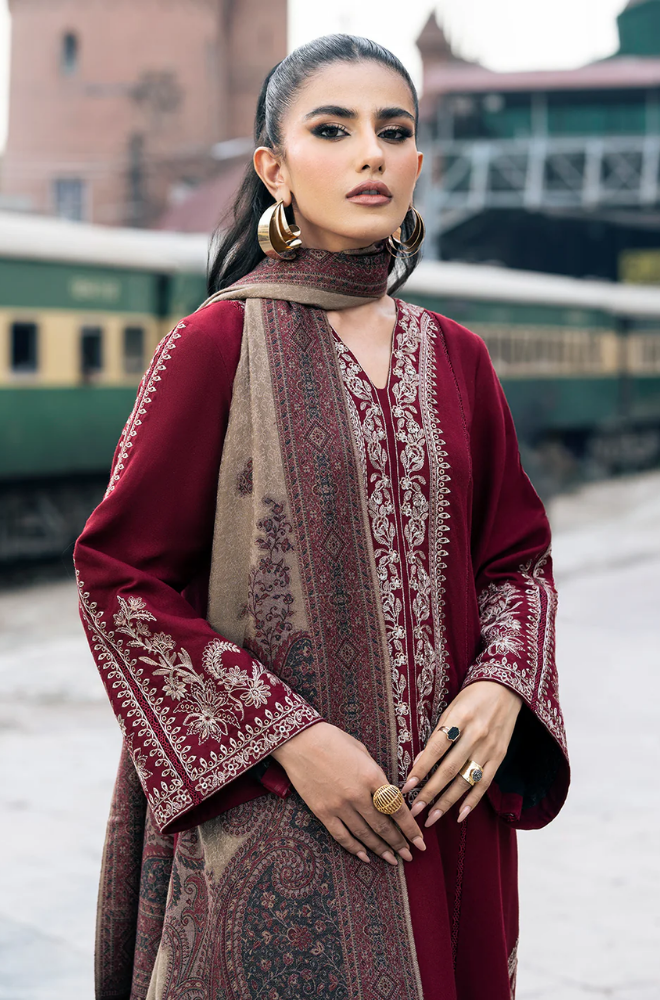 Batik - 3PC Lawn Embroidered Suit - FFU0187 - Farakh Fabrics