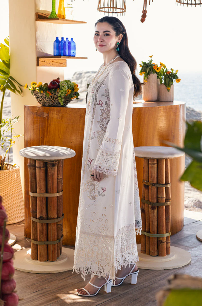 QALAMKAR - 3PC Lawn Embroidered Suit - FFU0358 - Farakh Fabrics