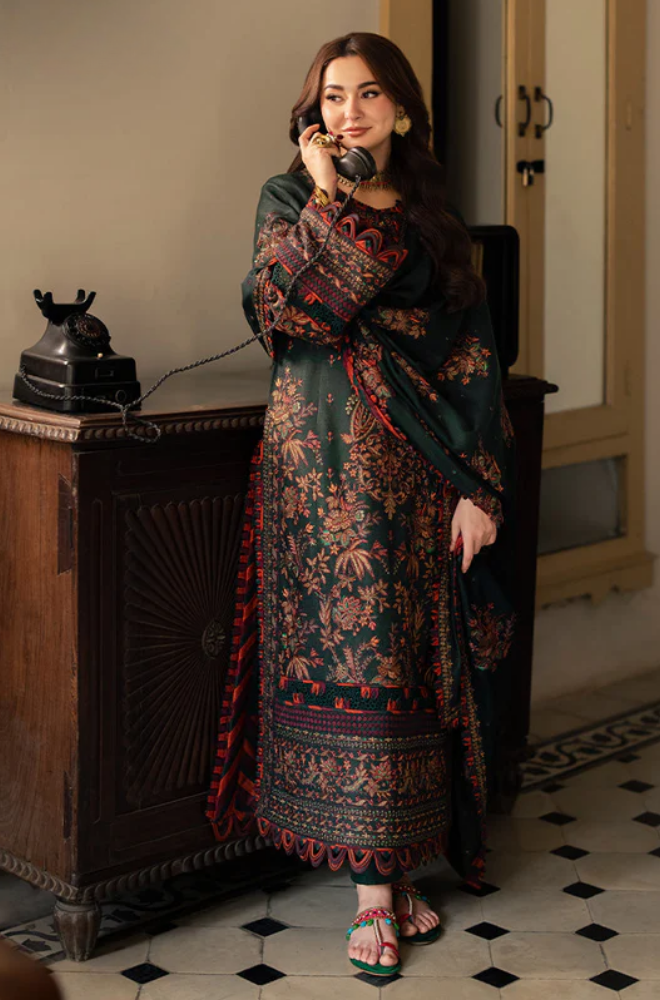 Asim Jofa - 3PC Lawn Embroidered Suit - FFU0354 - Farakh Fabrics