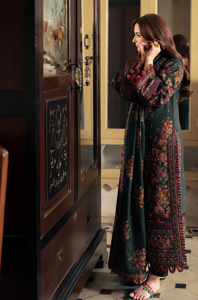 Asim Jofa - 3PC Lawn Embroidered Suit - FFU0354 - Farakh Fabrics