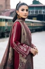 Batik - 3PC Lawn Embroidered Suit - FFU0187 - Farakh Fabrics