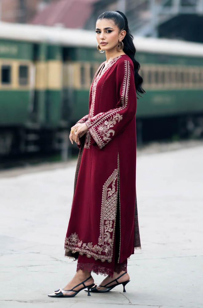 Batik - 3PC Lawn Embroidered Suit - FFU0187 - Farakh Fabrics