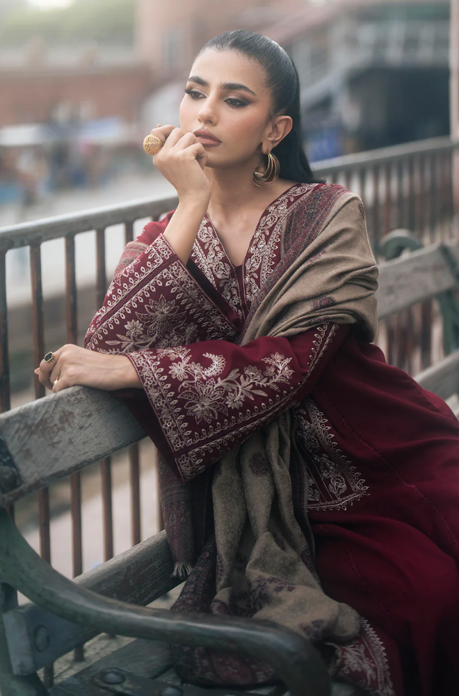 Batik - 3PC Lawn Embroidered Suit - FFU0187 - Farakh Fabrics