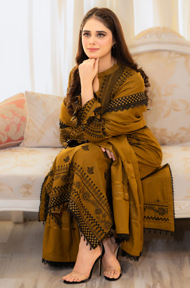 Urge - 3PC Lawn Embroidered Suit - FFU0333 - Farakh Fabrics