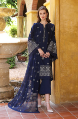 BAREEZE - 3PC Lawn Embroidered Suit - FFU0167 - Farakh Fabrics