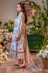 Sapphire - 3PC Lawn Digital Printed Suit - FFU179 - Farakh Fabrics
