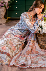 Sapphire - 3PC Lawn Digital Printed Suit - FFU179 - Farakh Fabrics