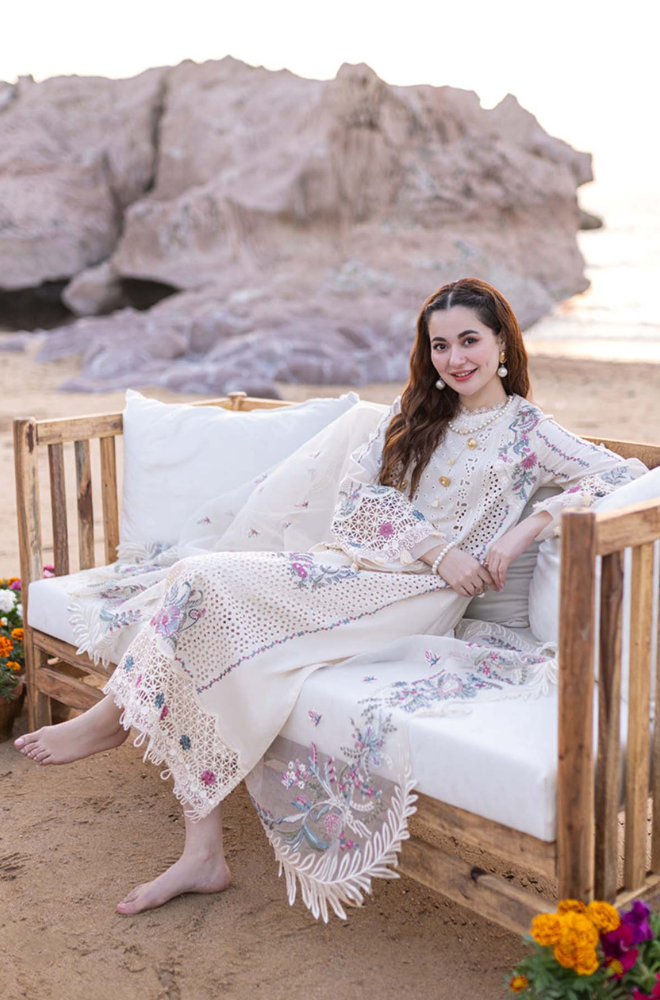 Qalamkar - 3PC Lawn Chicken Kari Embroidered Suit - FFU0225 - Farakh Fabrics