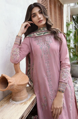 Jazmin - 3PC Lawn Embroidered Suit - FFU0183 - Farakh Fabrics