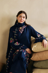 ZARA SHAHJAHAN - 3PC Lawn Embroidered Suit - FFU0154 - Farakh Fabrics