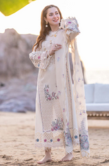 Qalamkar - 3PC Lawn Chicken Kari Embroidered Suit - FFU0225 - Farakh Fabrics