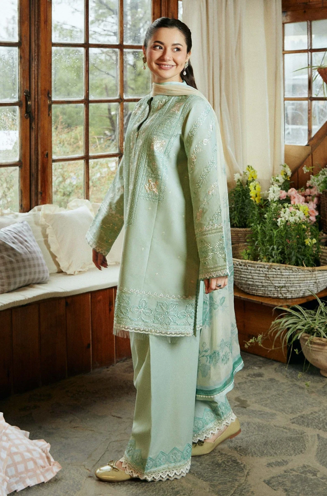Coco By Zara Shahjaha - 3PC Lawn Embroidered Suit - FFU0341 - Farakh Fabrics