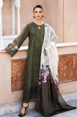 Esra - 3PC Lawn Embroidered Suit - FFU0202 - Farakh Fabrics