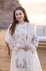 Qalamkar - 3PC Lawn Chicken Kari Embroidered Suit - FFU0225 - Farakh Fabrics