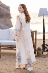Qalamkar - 3PC Lawn Chicken Kari Embroidered Suit - FFU0225 - Farakh Fabrics