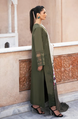 Esra - 3PC Lawn Embroidered Suit - FFU0202 - Farakh Fabrics
