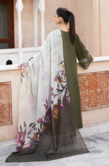 Esra - 3PC Lawn Embroidered Suit - FFU0202 - Farakh Fabrics