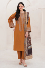 Garnet - 3PC Lawn Embroidered Suit - FFU0355 - Farakh Fabrics