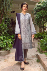 Jazmin - 3PC Lawn Embroidered Suit - FFU0174 - Farakh Fabrics