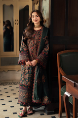 Asim Jofa - 3PC Lawn Embroidered Suit - FFU0354 - Farakh Fabrics