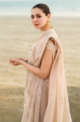 Qalamkar - 3PC Lawn ChickenKari Embroidered Suit - FFU0339 - Farakh Fabrics