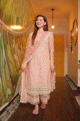Maria.B - 3PC Lawn Embroidered Suit - FFU0217 - Farakh Fabrics
