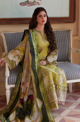Asim Jofa - 3PC Lawn Chickenkari Embroidered Suit - FFU0310 - Farakh Fabrics