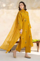 Boraque - 3PC Lawn Embroidered Suit - FFU0156 - Farakh Fabrics