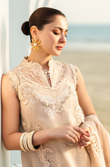 Qalamkar - 3PC Lawn ChickenKari Embroidered Suit - FFU0339 - Farakh Fabrics