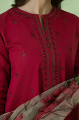 Sapphire - 3PC Lawn Embroidered Suit - FFU0131 - Farakh Fabrics