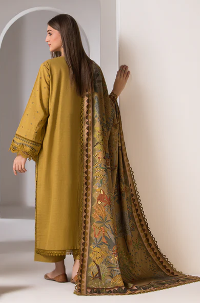 Jazmin - 3PC Lawn Embroidered Suit - FFU0172 - Farakh Fabrics
