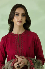 Sapphire - 3PC Lawn Embroidered Suit - FFU0131 - Farakh Fabrics