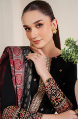Garnet - 3PC Lawn Embroidered Suit - FFU0214 - Farakh Fabrics