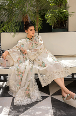 Crimson - 3PC Lawn ChickenKari Embroidered Suit - FFU0227 - Farakh Fabrics