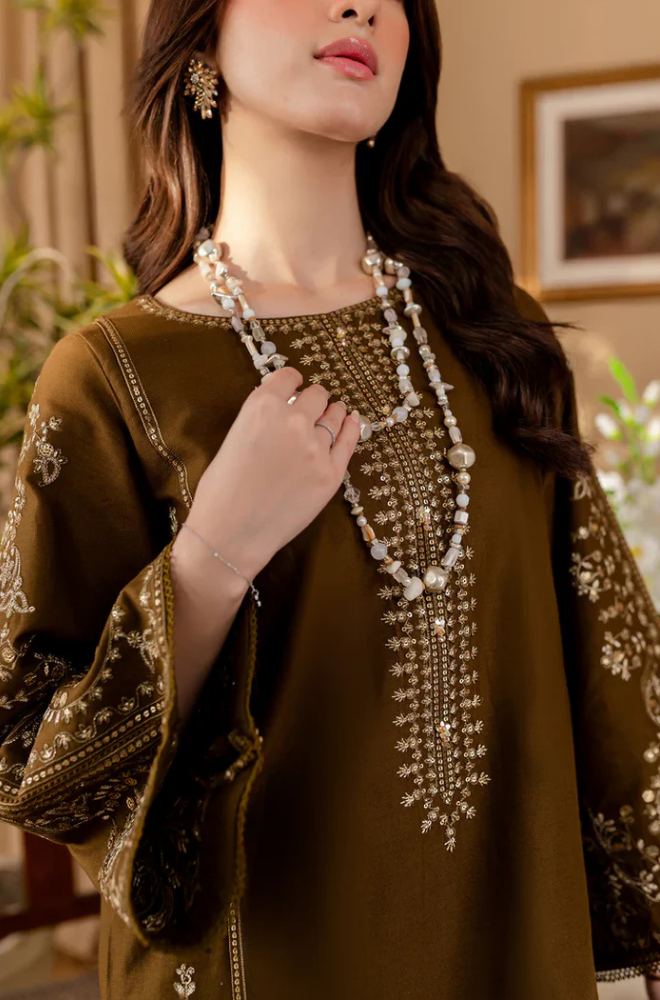 Baroque - 2PC Lawn Embroidered Suit- FFU0160 - Farakh Fabrics