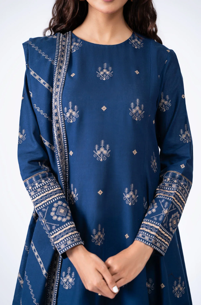 Bareeze - 3PC Lawn Embroidered Suit - FFU0219 - Farakh Fabrics