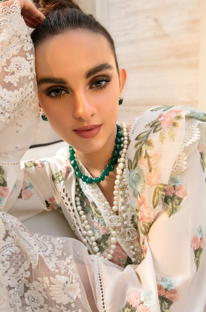 Crimson - 3PC Lawn ChickenKari Embroidered Suit - FFU0227 - Farakh Fabrics