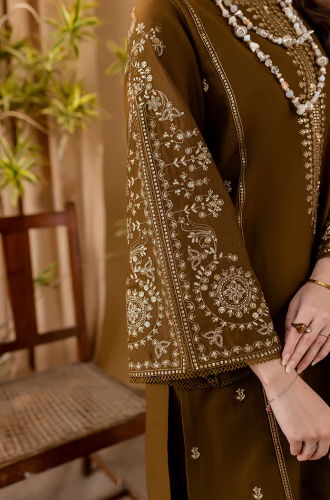 Baroque - 2PC Lawn Embroidered Suit- FFU0160 - Farakh Fabrics