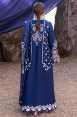 Qalamkar - 3PC Lawn Embroidered Suit - FFU0334 - Farakh Fabrics