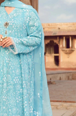 Bareeze - 3PC Lawn Embroidered Suit - FFU0131 - Farakh Fabrics