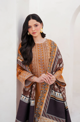 Garnet - 3PC Lawn Embroidered Suit - FFU0355 - Farakh Fabrics