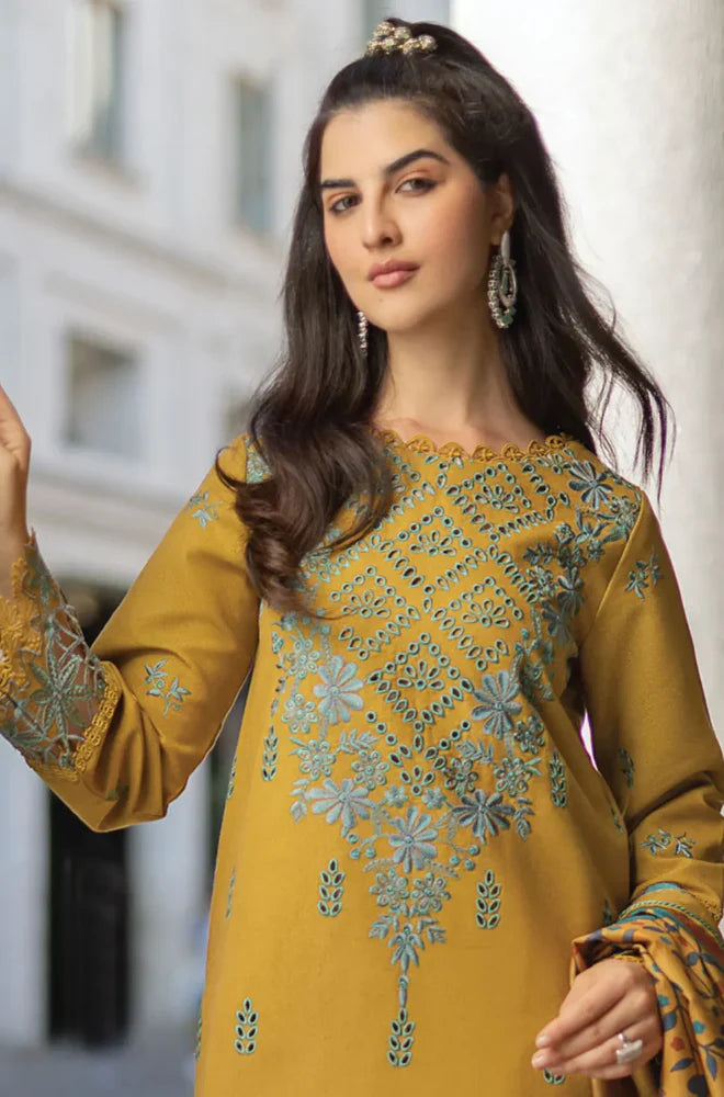 Rang Rasiya - 3PC Lawn Embroidered Suit - FFS0295 - Farakh Fabrics