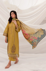 Batik - 3PC Lawn Embroidered Suit - FFU0228 - Farakh Fabrics