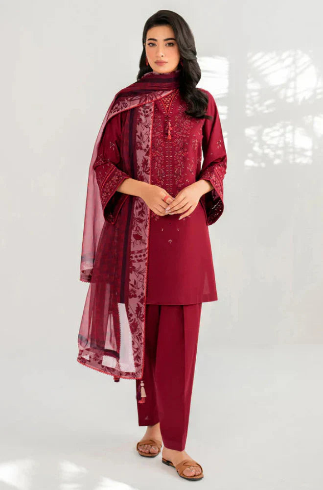 Jazmin - 3PC Lawn Embroidered Dress - FFU0161 - Farakh Fabrics