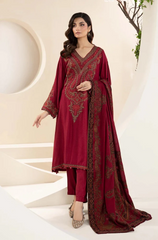 Maria B - 3PC Lawn Embroidered Suit - FFU0140 - Farakh Fabrics