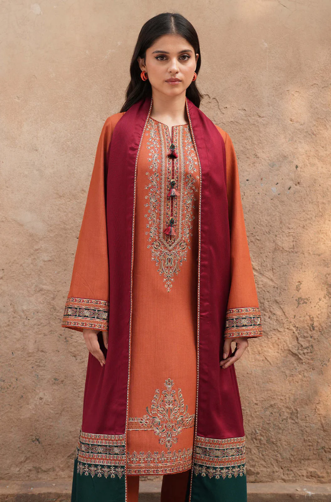 Jazmin - 3PC Lawn Embroidered Suit - FFU0213 - Farakh Fabrics